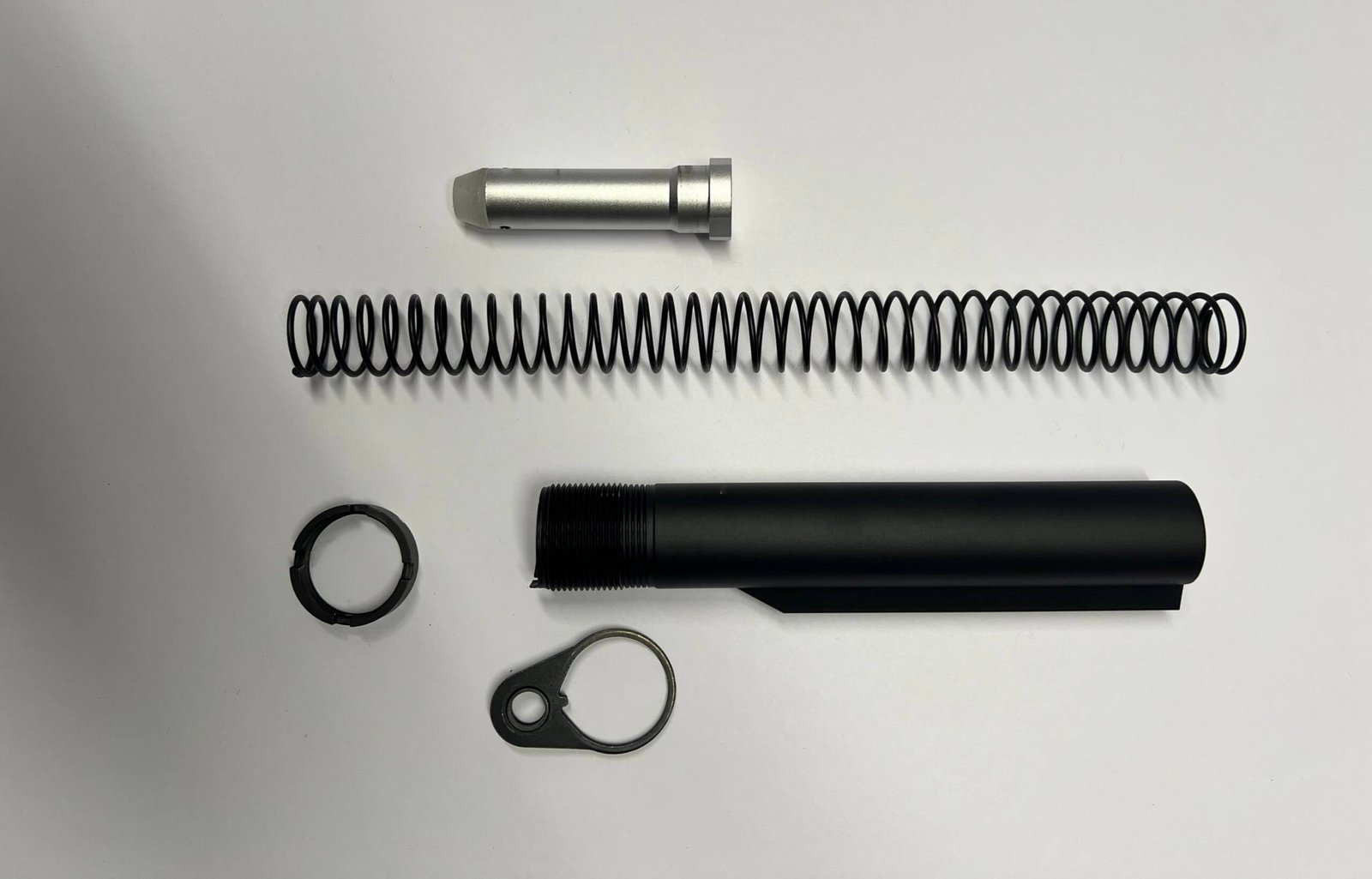 Ar 15 5pc Mil Spec Buffer Tube Kit With 6 Position Buffer Tube