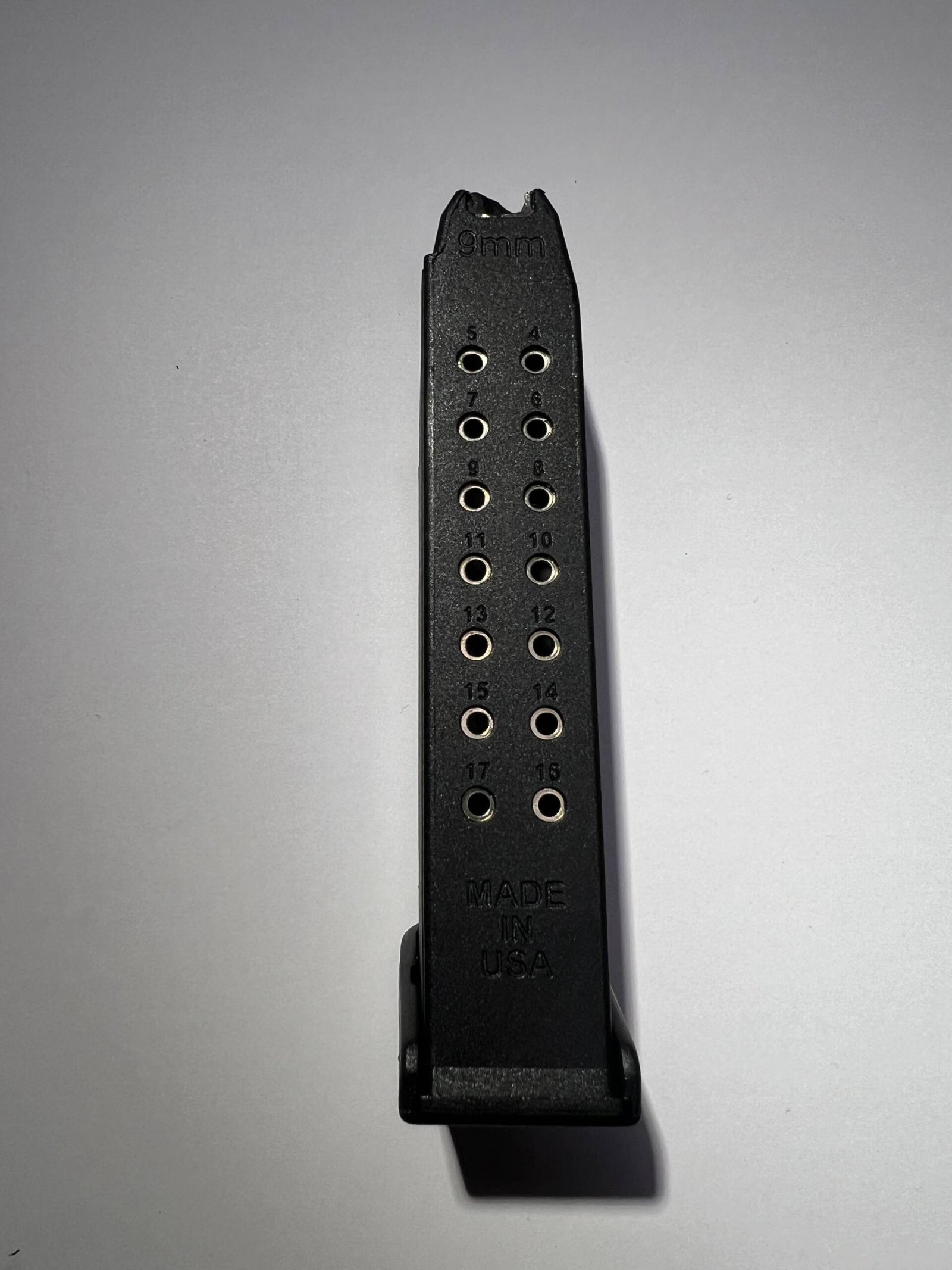 Pro Mag Fits Glock Model 17, 18, 19 9mm, 18rd, Black Polymer Pic 2