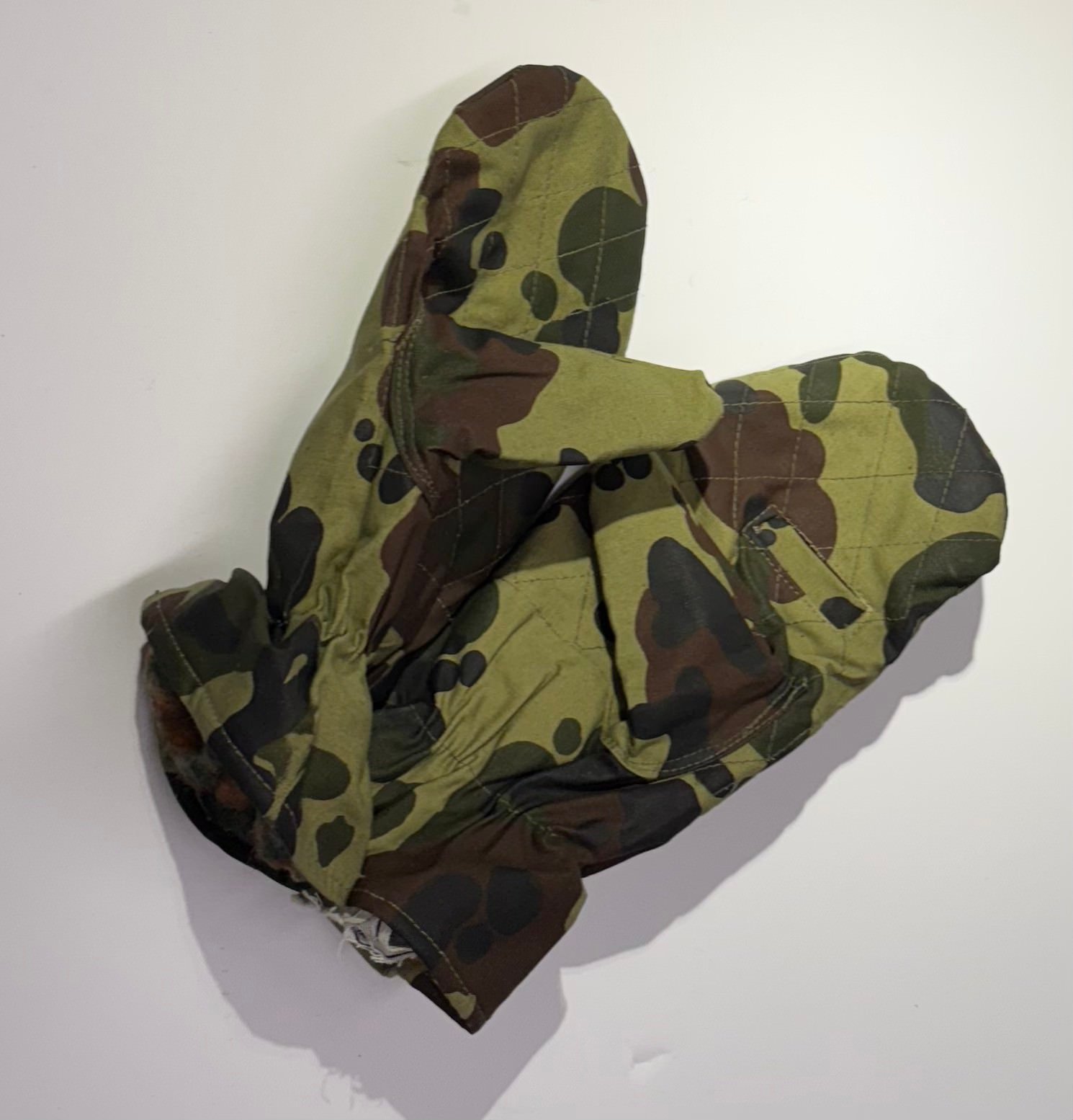 Romanian Military Surplus Fleece Lined Camo Mittens, 2 Pack, New
